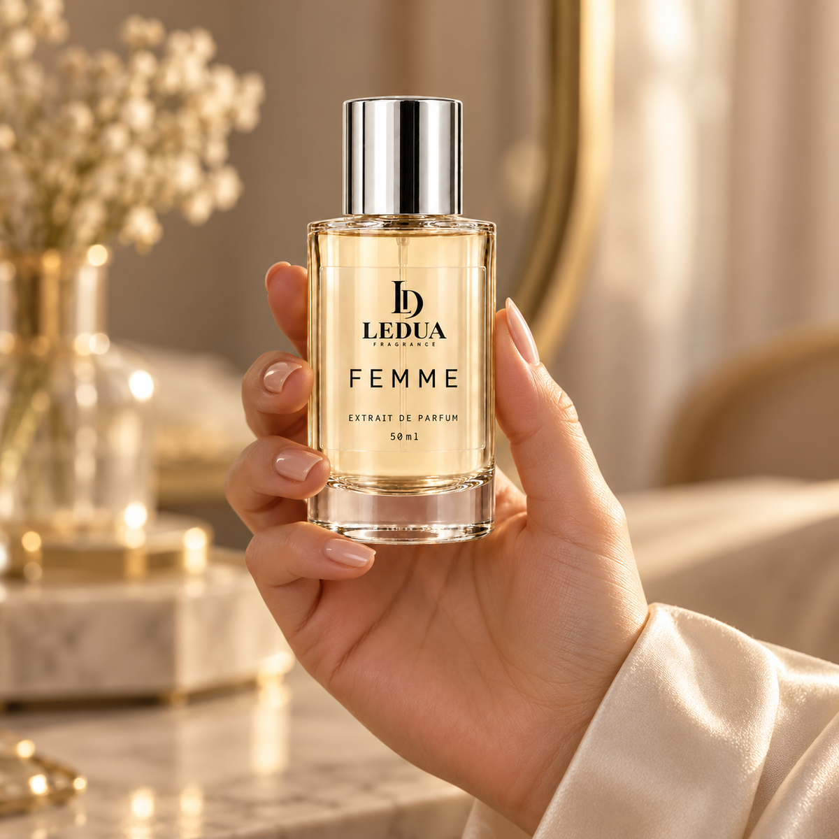LEDUA FEMME – Flakon in der Hand