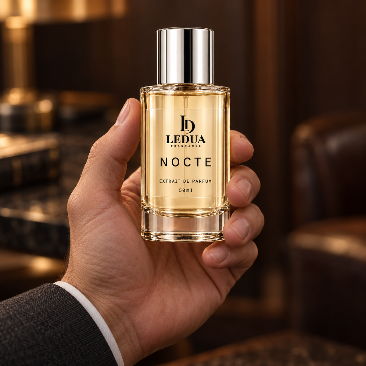 LEDUA NOCTE – Flakon in der Hand